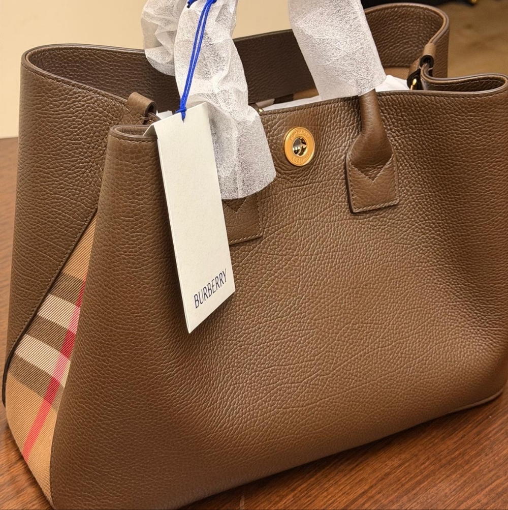 Burberry Medium Bermondsey Tote Ebony Brown | New With Tags | Authentic
